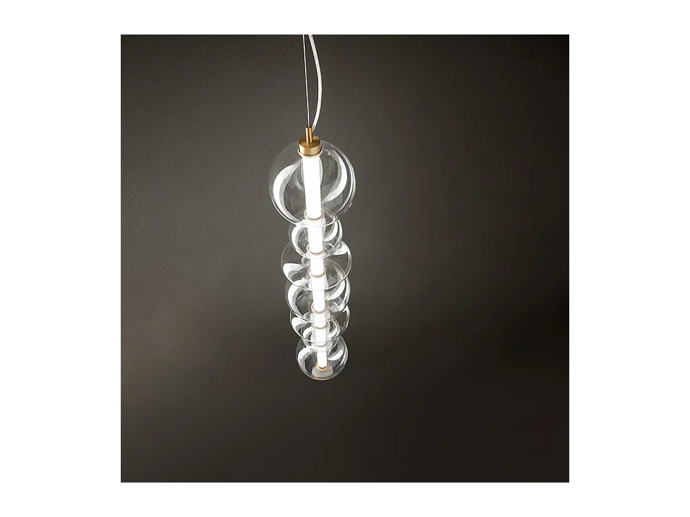 Sospensione Contemporanea Bubbles Metallo Oro Led Integrato 50W