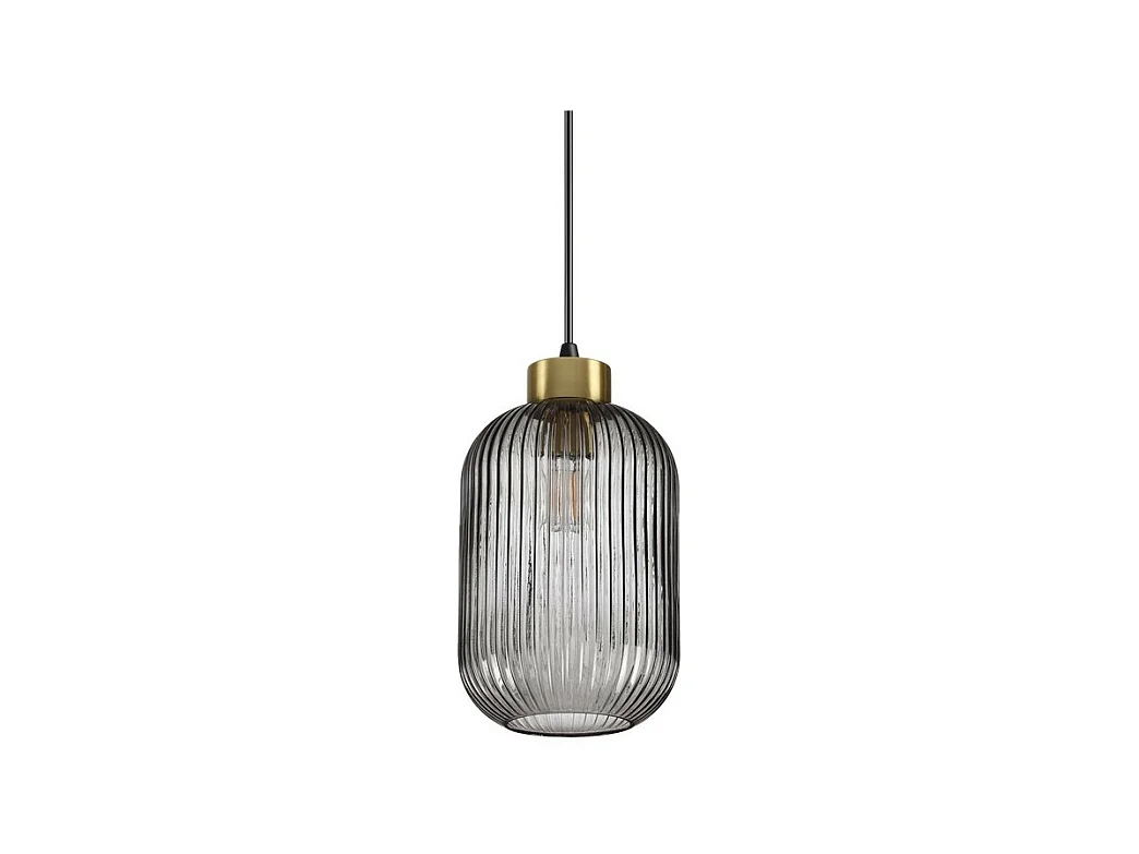 Ideal Lux MINT-1 Plafonnier dôme intérieur en verre 1 lumière Smokey, E27