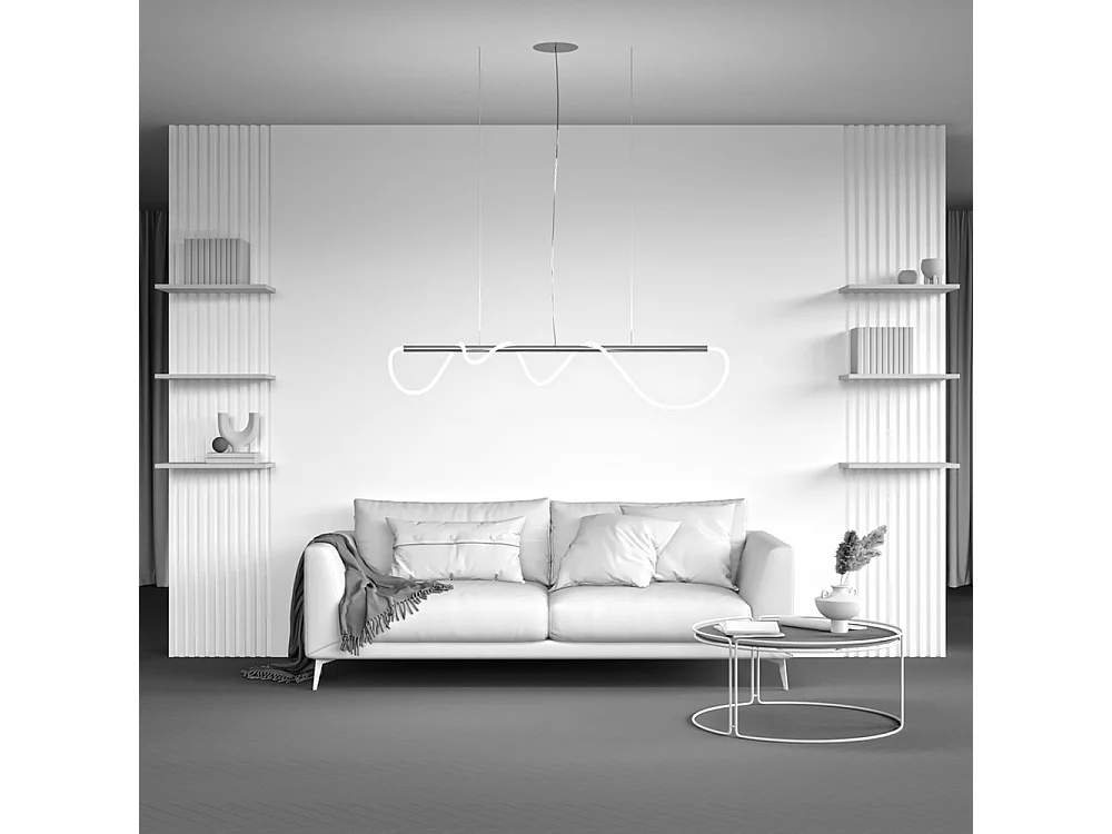 Lampadario A Sospensione Moderno Tau Alluminio Oro 1 Luce Led 30W