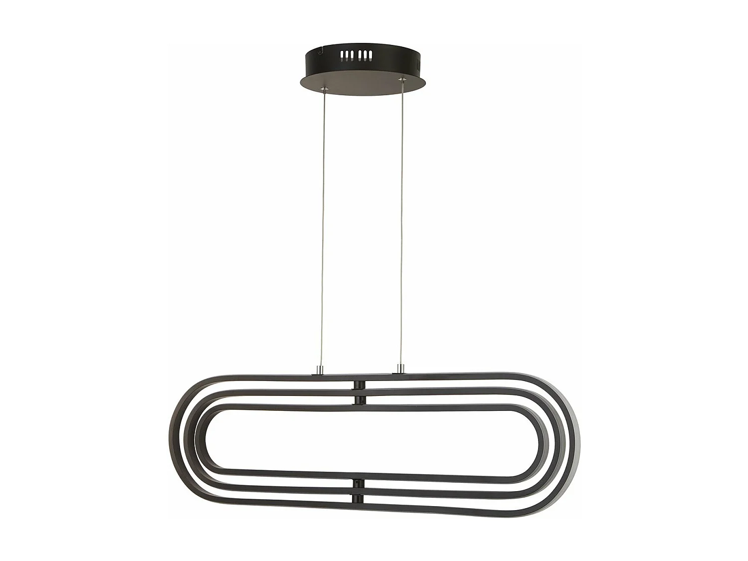 Lampadario Moderno Clip Acciaio Bianco Nero Led 52,44W 3000 - 4500 - 6500K