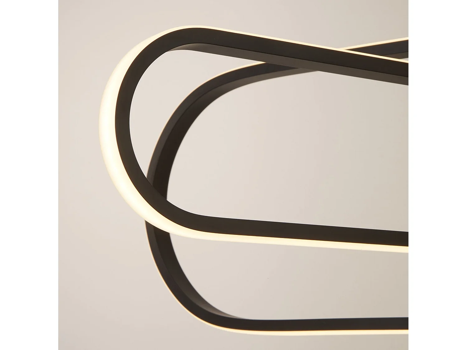 Lampadario Moderno Clip Acciaio Bianco Nero Led 52,44W 3000 - 4500 - 6500K