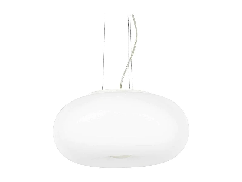 Ideal Lux Ulisse - Lámpara colgante de techo grande con 3 luces, blanca, E27