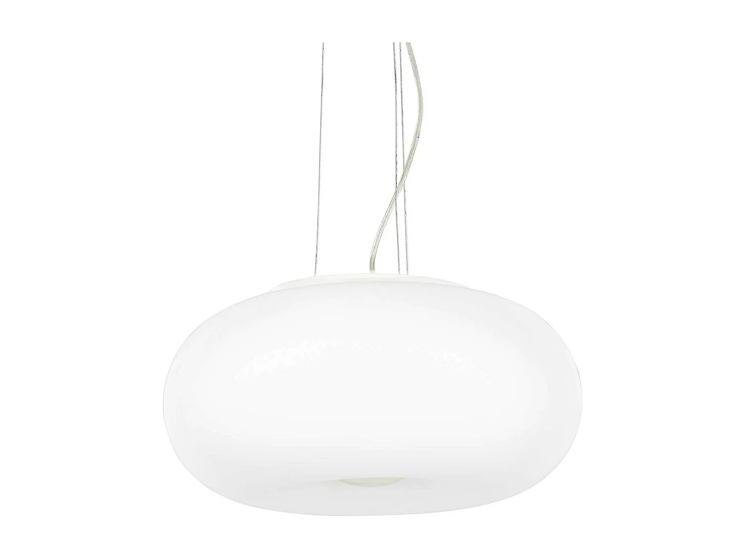 Ideal Lux Ulisse - Lámpara colgante de techo grande con 3 luces, blanca, E27