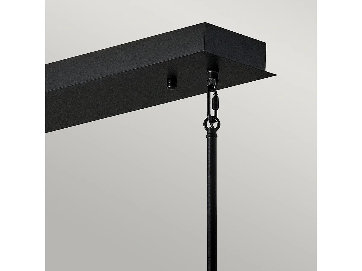 Elstead Hinkley Styx Integrierte LED-Stab-Pendel-Deckenleuchte Schwarz & Gold, 3000 K