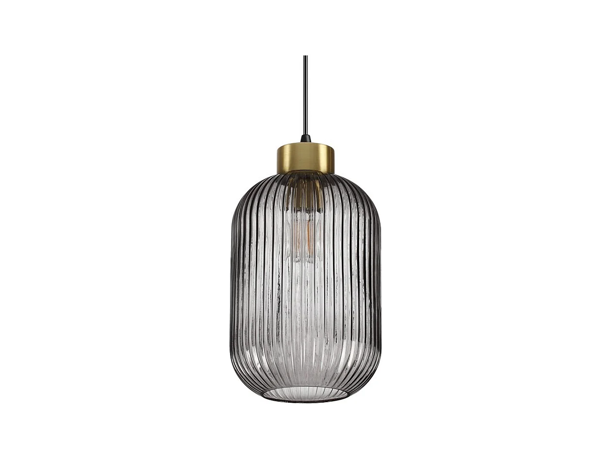 Ideal Lux MINT-3 Dôme en verre d'intérieurLampe à suspension à 1 lumière Smokey, E27