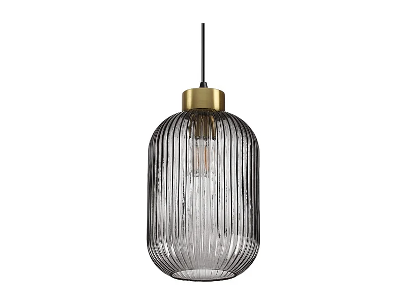 Ideal Lux MINT-3 Dôme en verre d'intérieurLampe à suspension à 1 lumière Smokey, E27