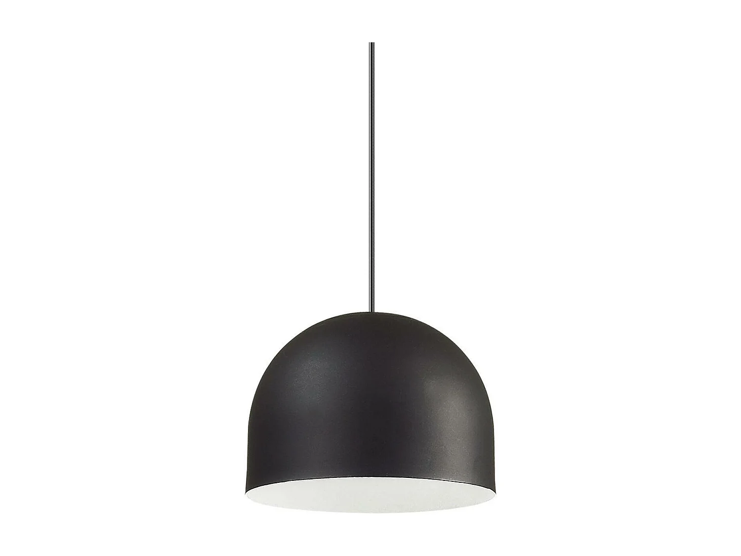 Ideal Lux Tall - Lampadario a sospensione a 1 luce a cupola nera