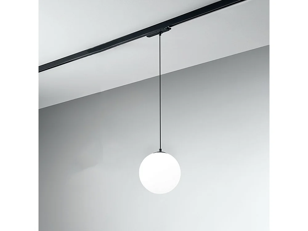 Sospensione Moderna Per Sistema In Binario Nero Led Grande