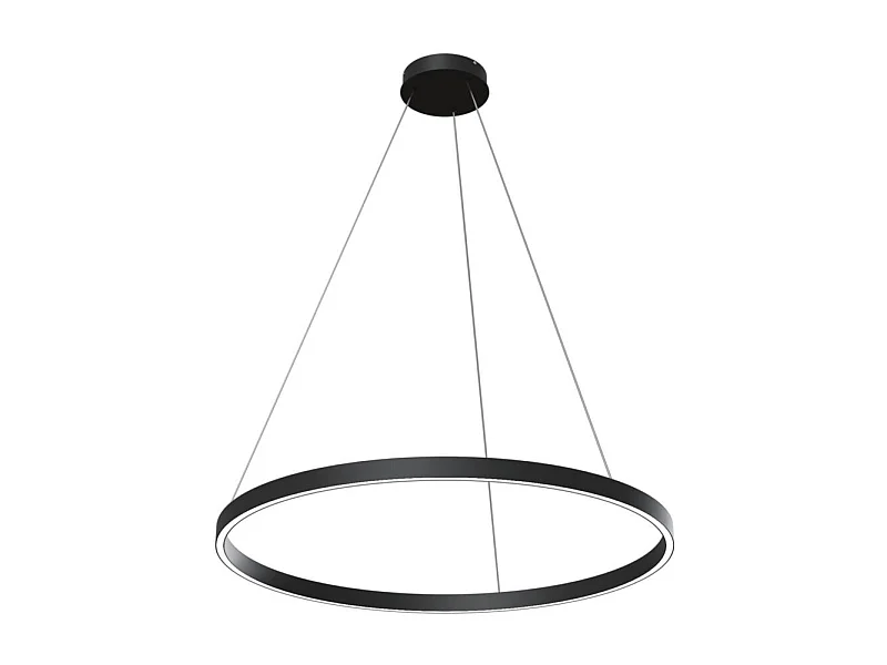 Maytoni Rim Moderne randintegrierte LED-Deckenleuchte mit schwarzem Ring