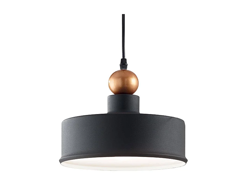 Ideal Lux Triade - 1 licht Dome Deckenpendelleuchte Schwarz