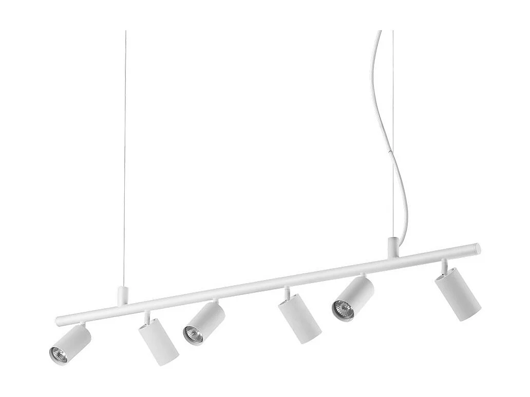 Ideal Lux DYNAMITE Suspension d'intérieur Spotlight Plafonnier 6 Lumières Blanc, GU10