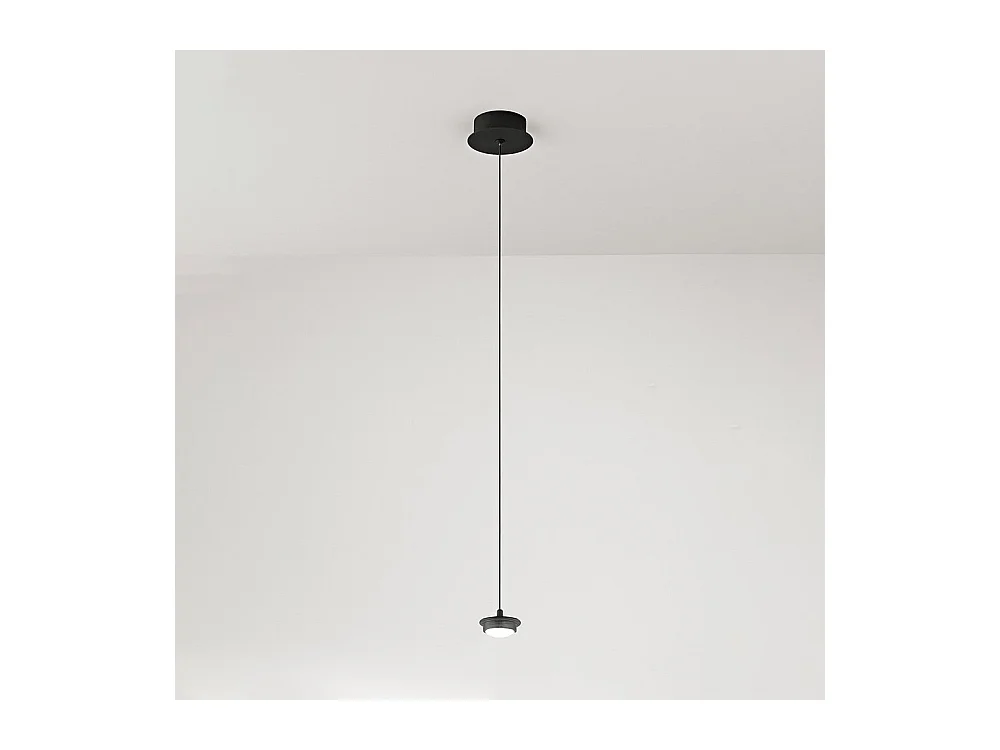 Sospensione Contemporanea Hunter Metallo Nero Led Integrato 5W