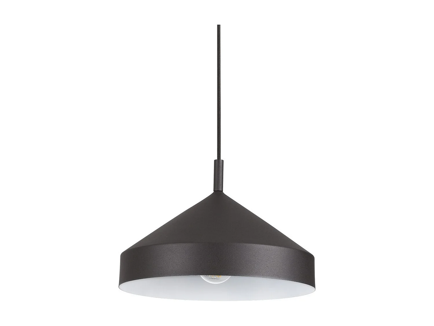 Ideal Lux YURTA Dome Pendelleuchte Schwarz 30cm