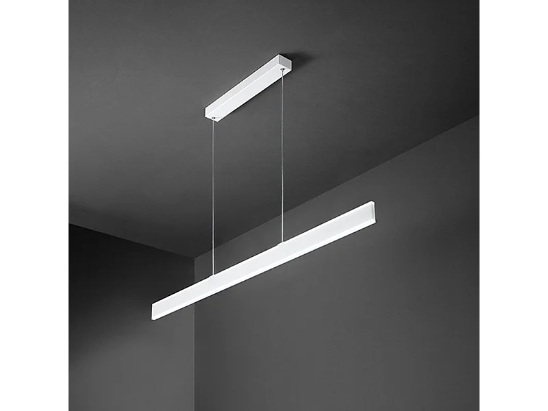 Lampadario In Metallo Moderno Kante Bianco Led