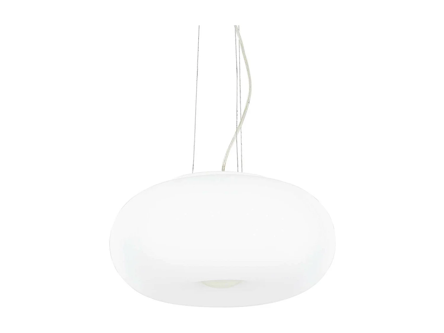 Ideal Lux Ulisse - Sospensione a soffitto a 3 luci piccolo globo bianco, attacco E27