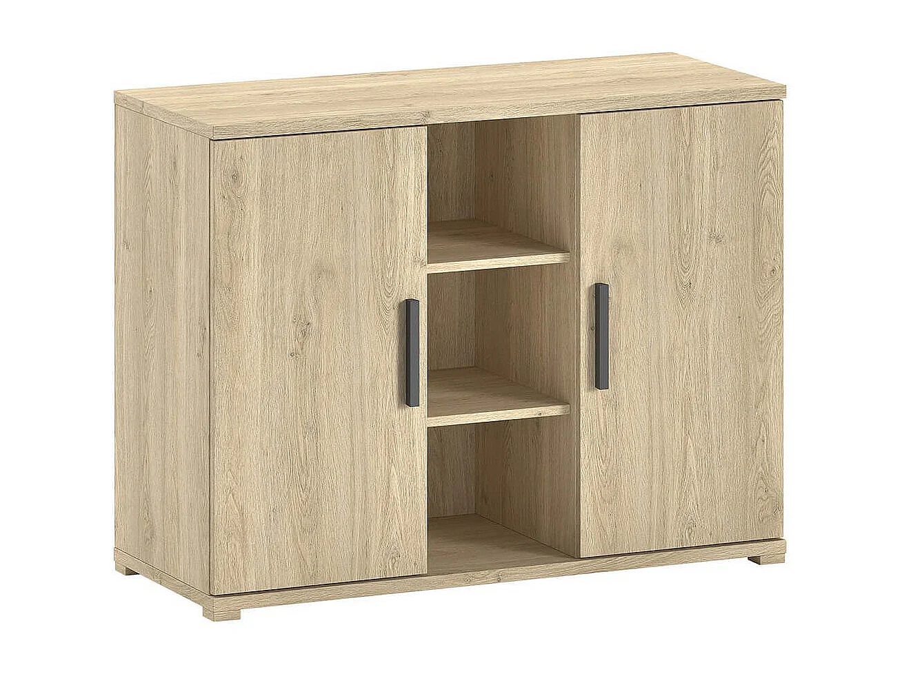 MARCO - Chambre Bébé Lit 60x120cm + Meuble à langer Aspect Chêne clair