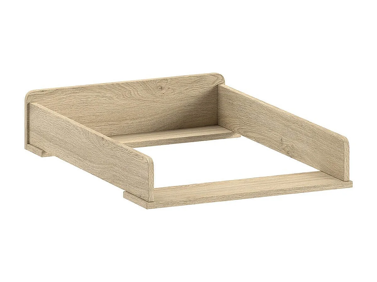 MARCO - Chambre Bébé Lit 60x120cm + Meuble à langer Aspect Chêne clair