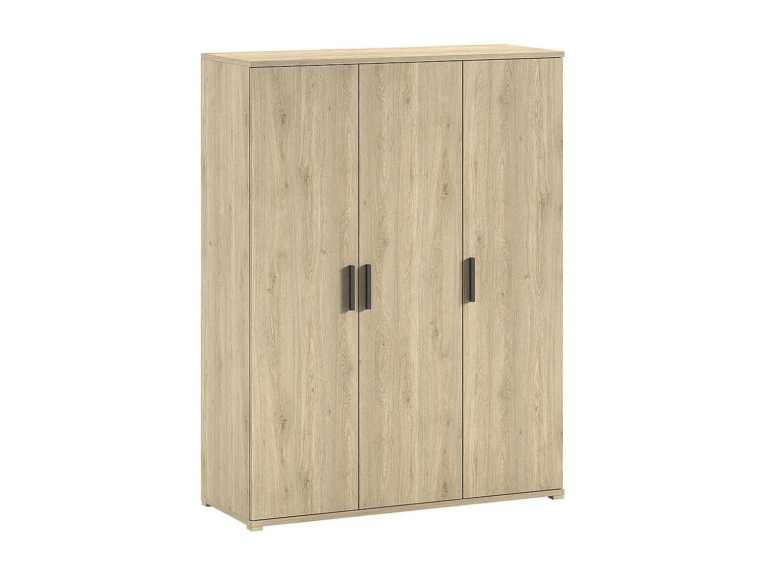 MARCO - Chambre Bébé Lit 60x120cm + Meuble à langer + Armoire 3P Aspect Chêne clair