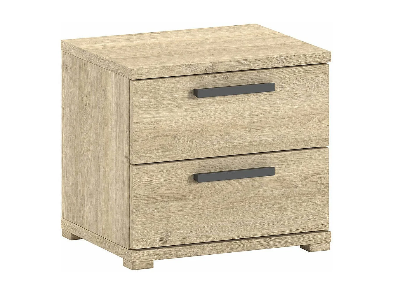 MARCO - Chambre Enfant Lit 90x200cm + Chevet Aspect Chêne clair