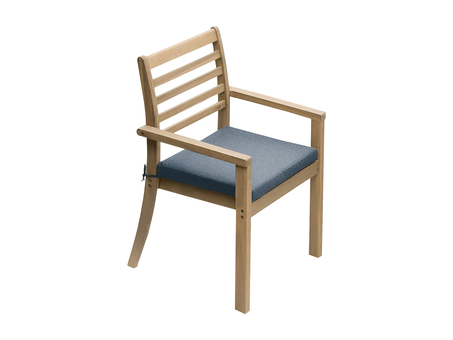 Gartenmöbel SIMILAN aus Akazienholz 6 Sitzplätze - graue Kissen