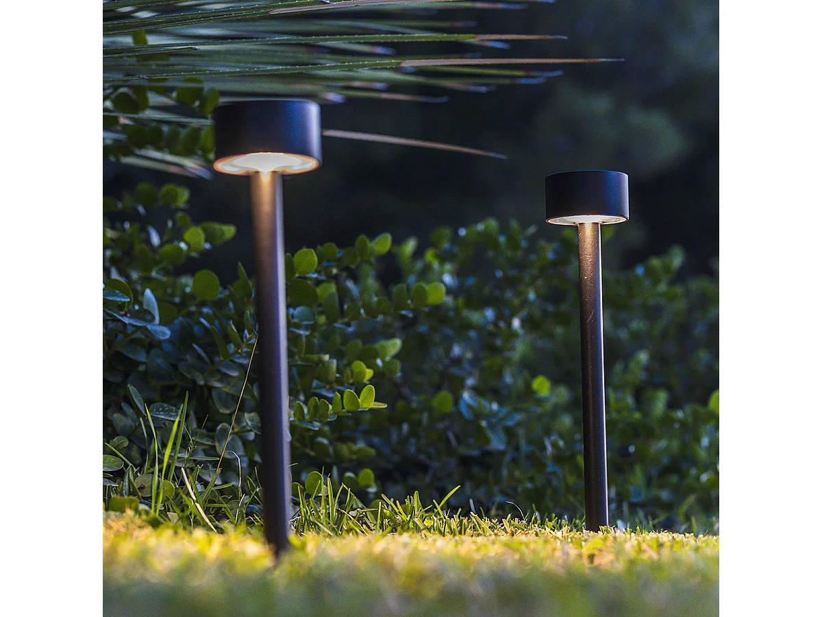 2 Balises solaires à piquer FORTY H30cm