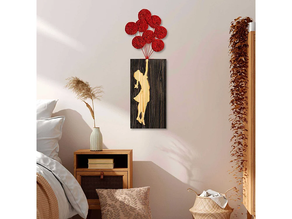 Décoration murale en bois Banksy