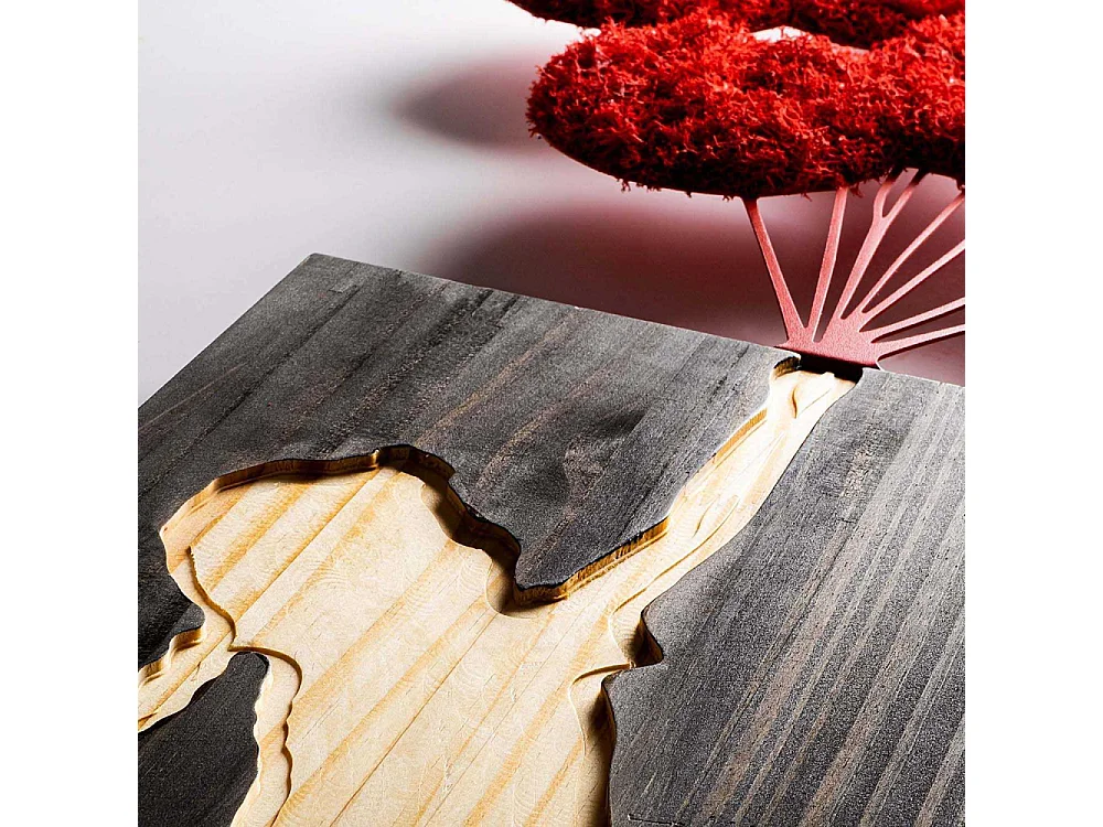 Décoration murale en bois Banksy