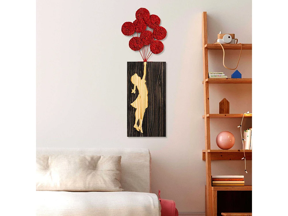 Décoration murale en bois Banksy