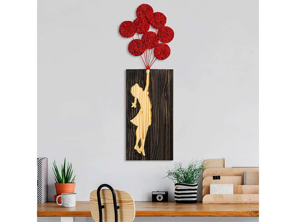 Décoration murale en bois Banksy