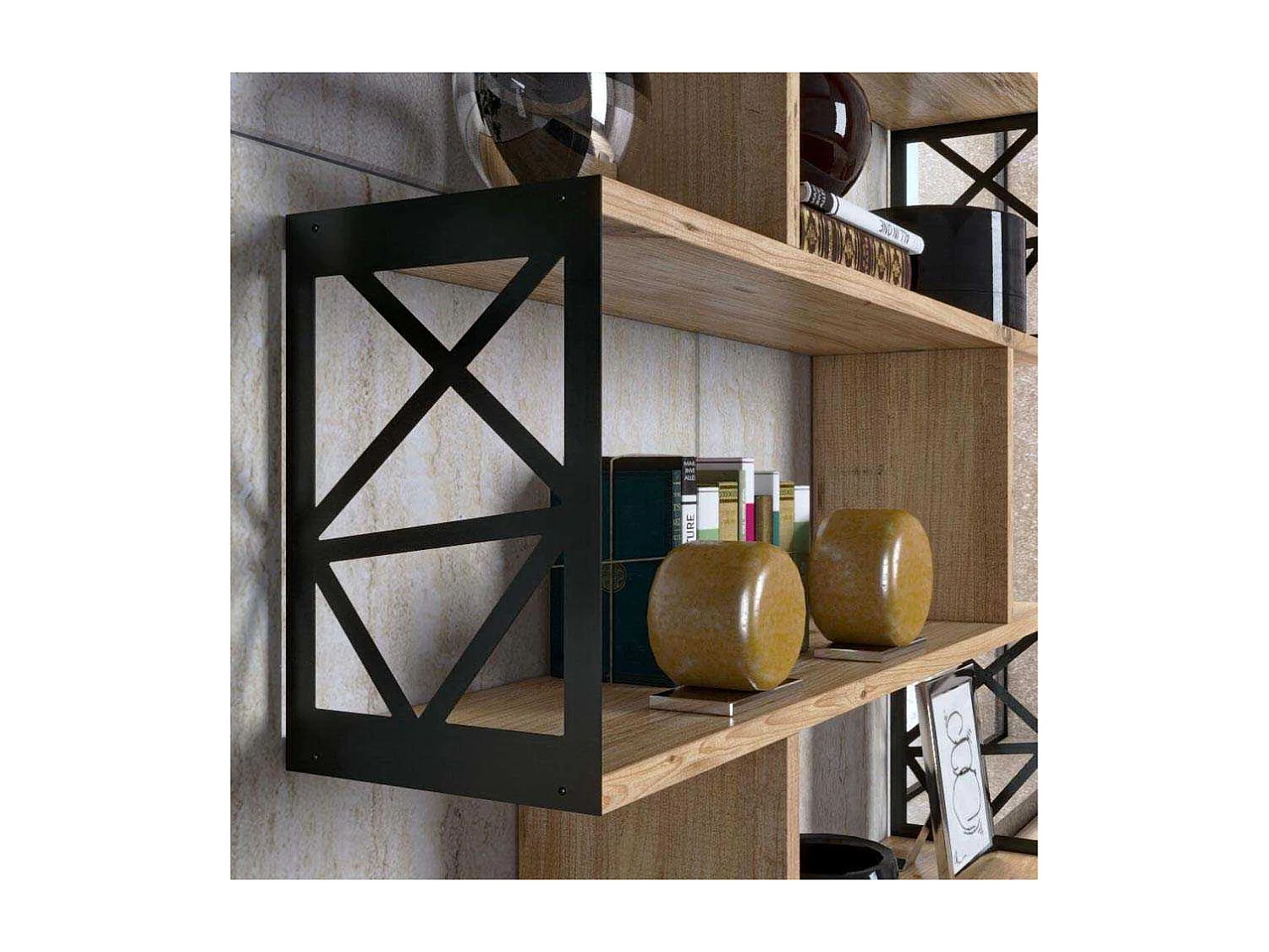 Estante de livros – 90cm x 138cm x 20cm – Pinho Atlântico – Aglomerado