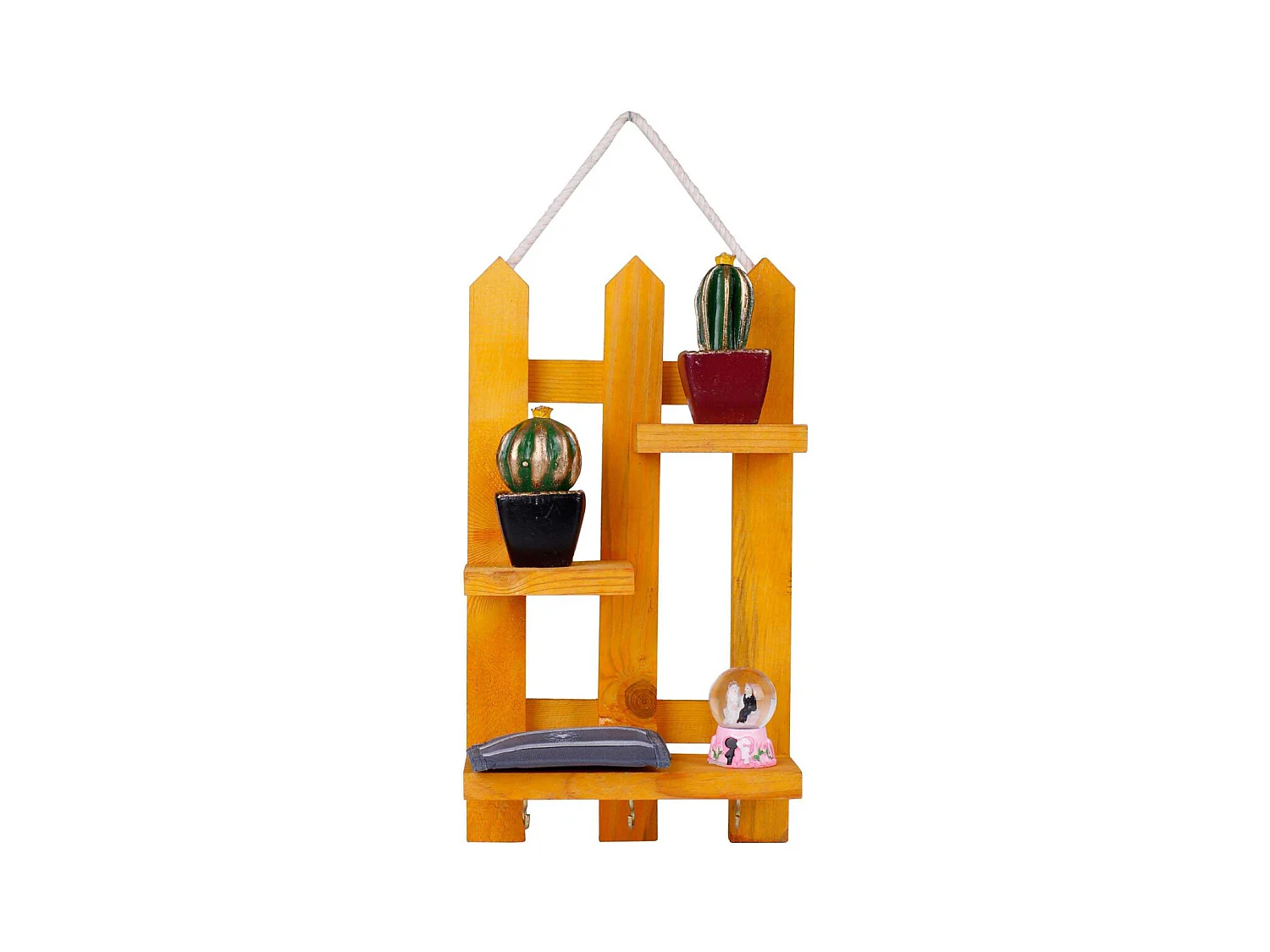 Etagère décorative en bois avec supports à clés Key
