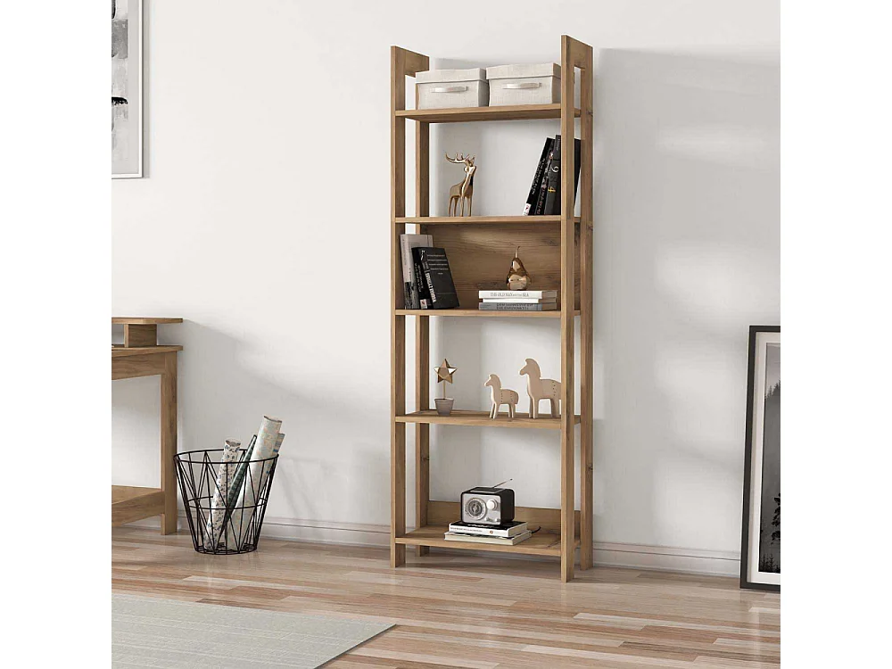 Etagère 5 niveaux en aggloméré Country