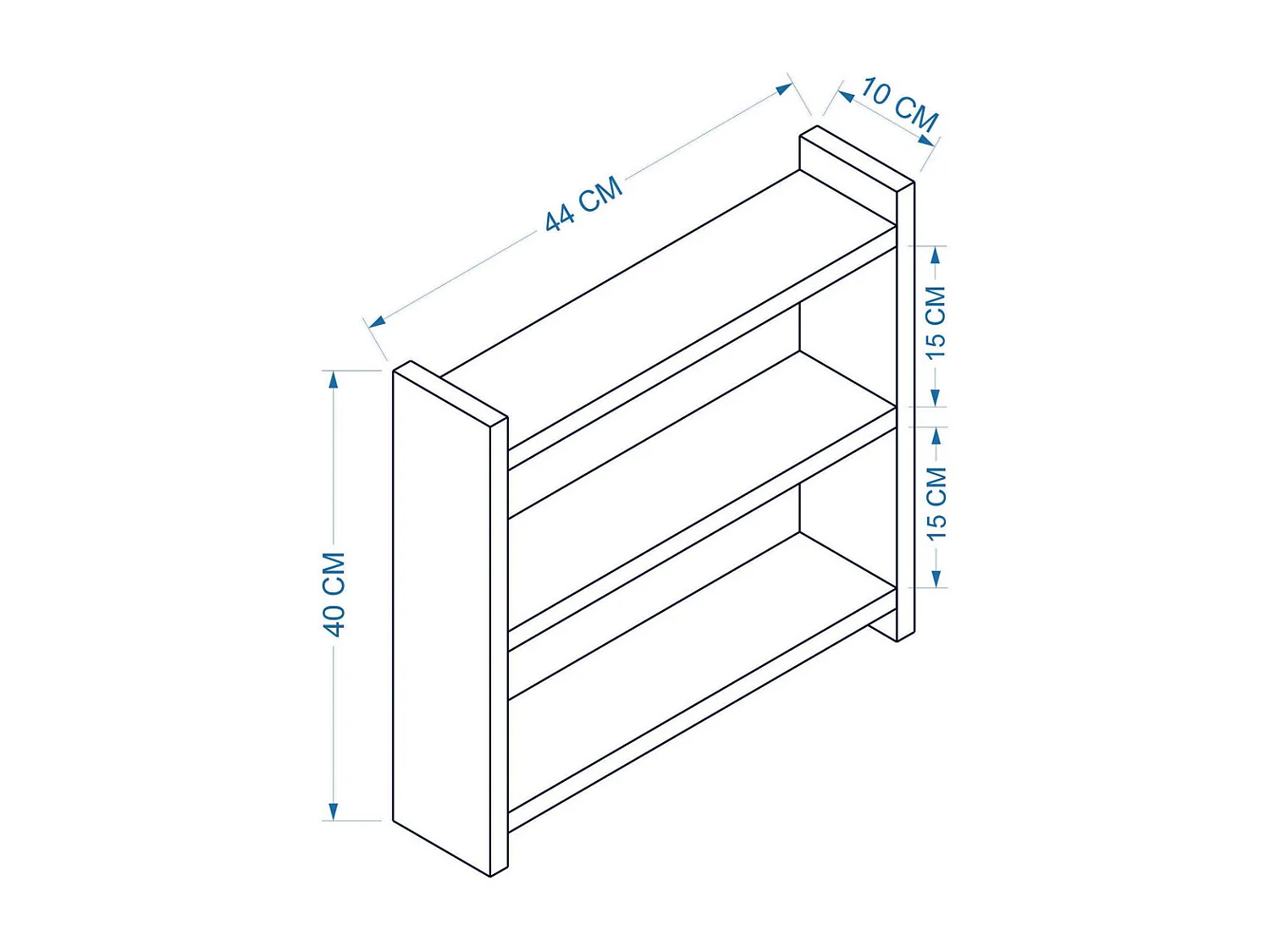 Etagère de rangement en aggloméré Cosmic