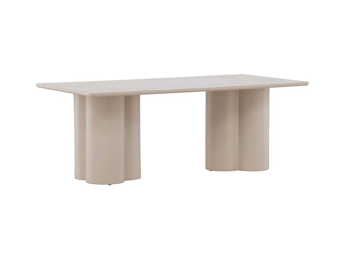 Table basse beige Olivia Rectangulaire : 120 x 60 cm