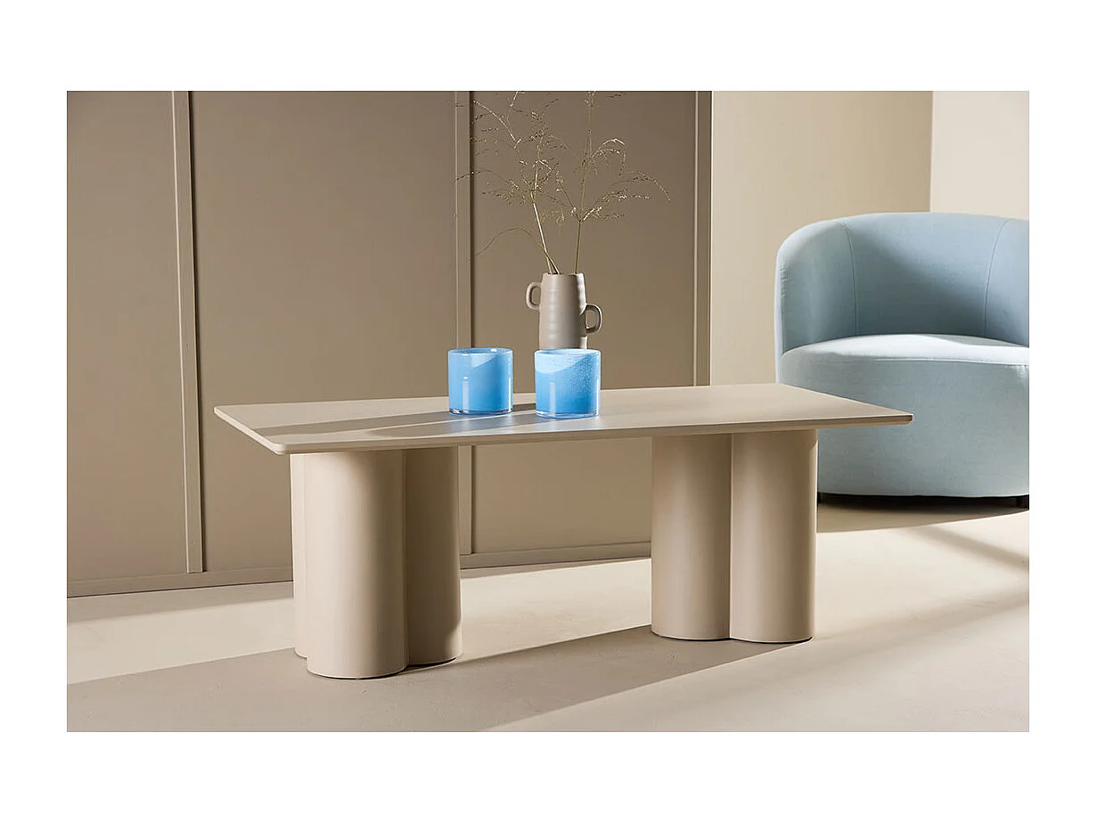 Olivia Couchtisch beige.