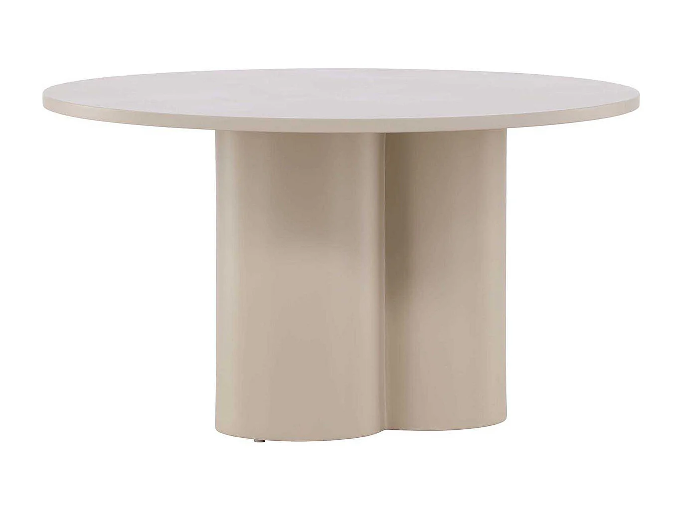 Table Basse Ronde "Olivia" 80cm Beige