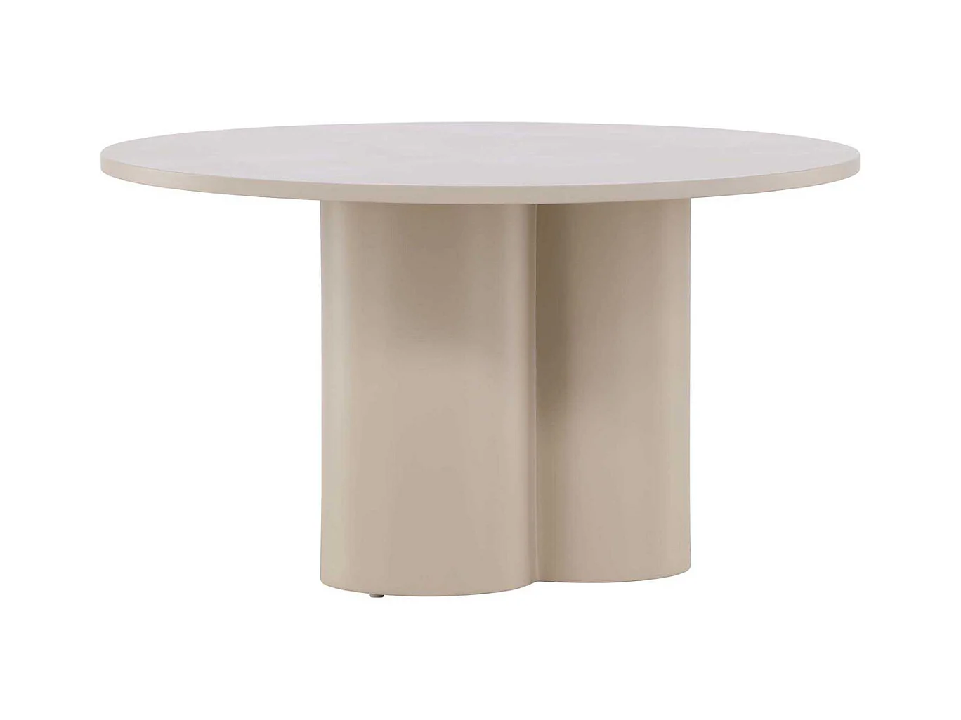 Table basse beige Olivia Ronde : ?80 x 45 cm
