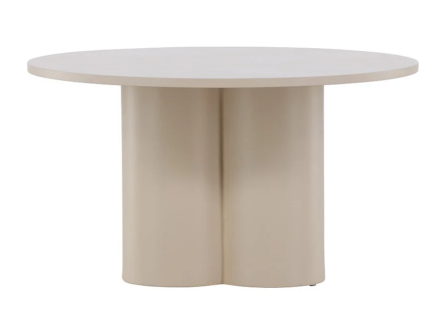 Table Basse Ronde "Olivia" 80cm Beige