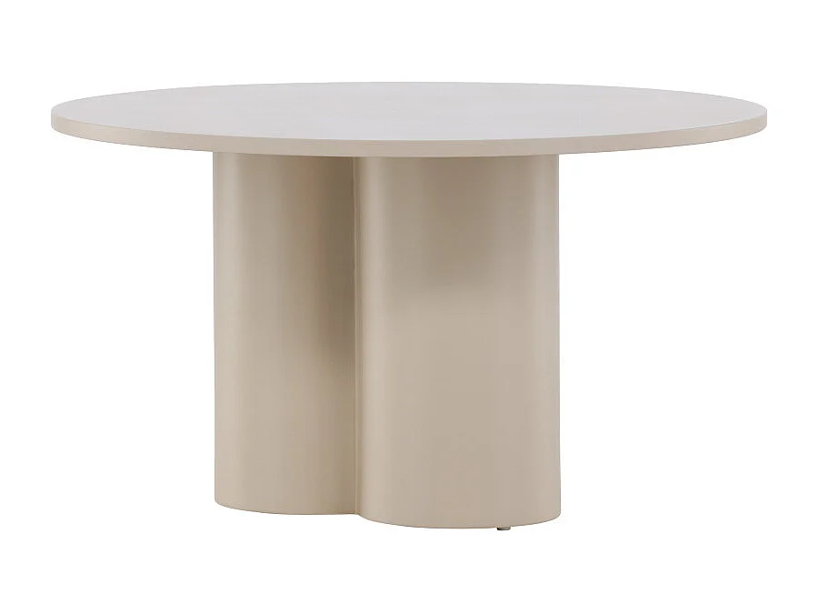 Table Basse Ronde "Olivia" 80cm Beige