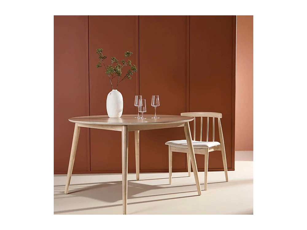 Flora Esstisch Ø120cm whitewash.