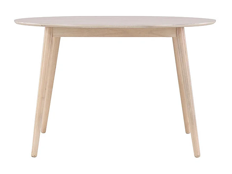 Flora table à manger Ø120cm whitewash.