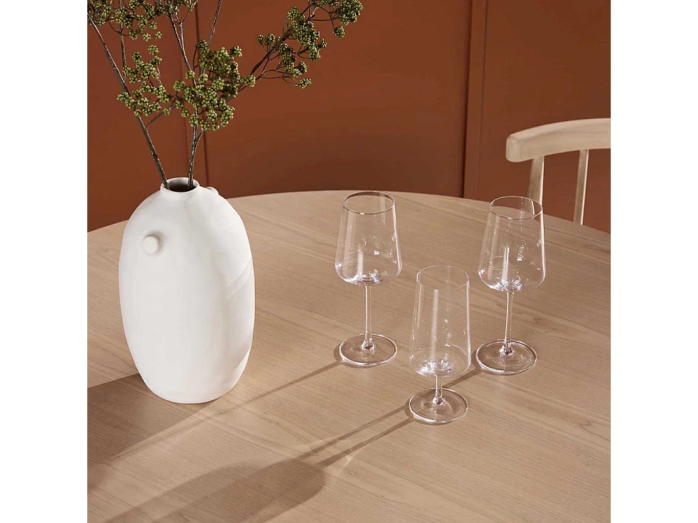 Flora table à manger Ø120cm whitewash.