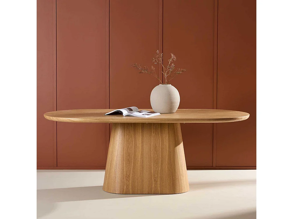 Table à Manger Ovale "Stjarno" 200cm Naturel