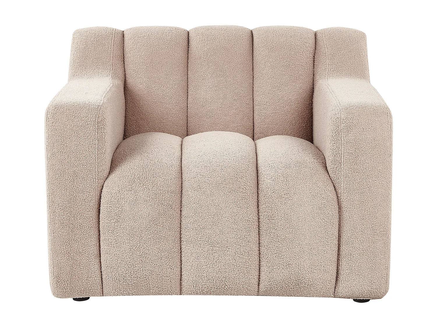 Fauteuil AGERUP Bouclé Beige