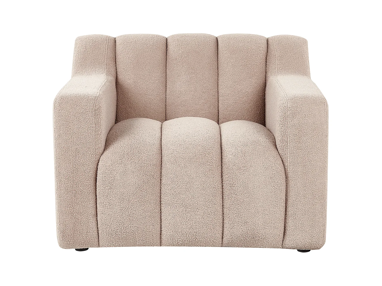 Fauteuil AGERUP Bouclé Beige