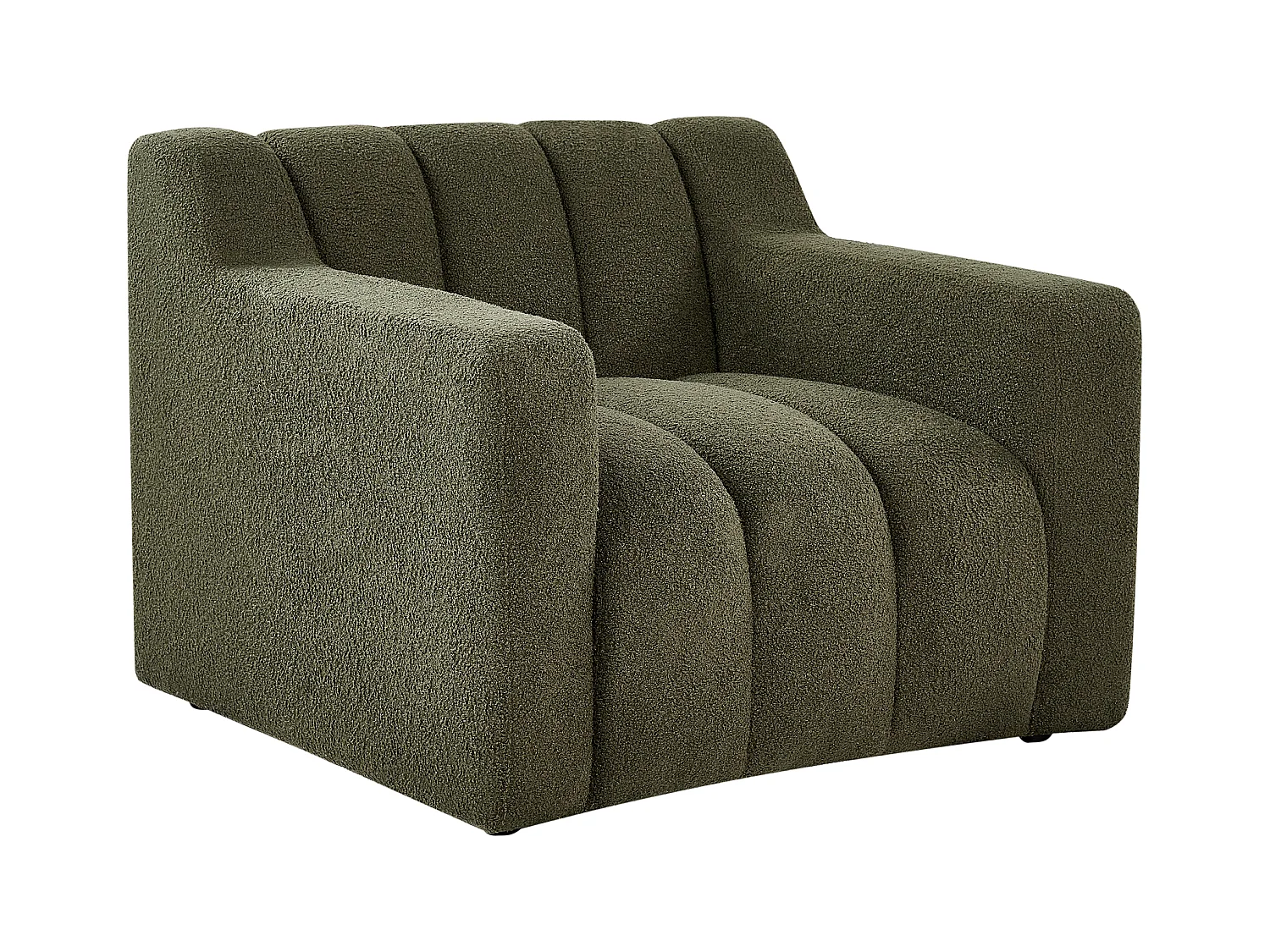 Fauteuil AGERUP Bouclé Vert foncé
