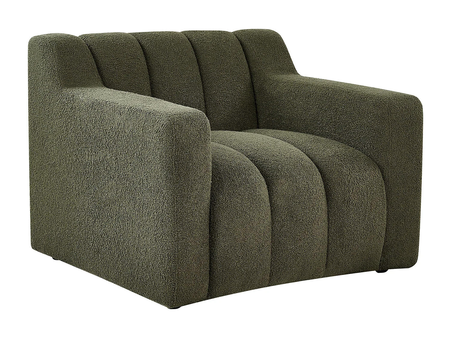 Fauteuil AGERUP Bouclé Vert foncé