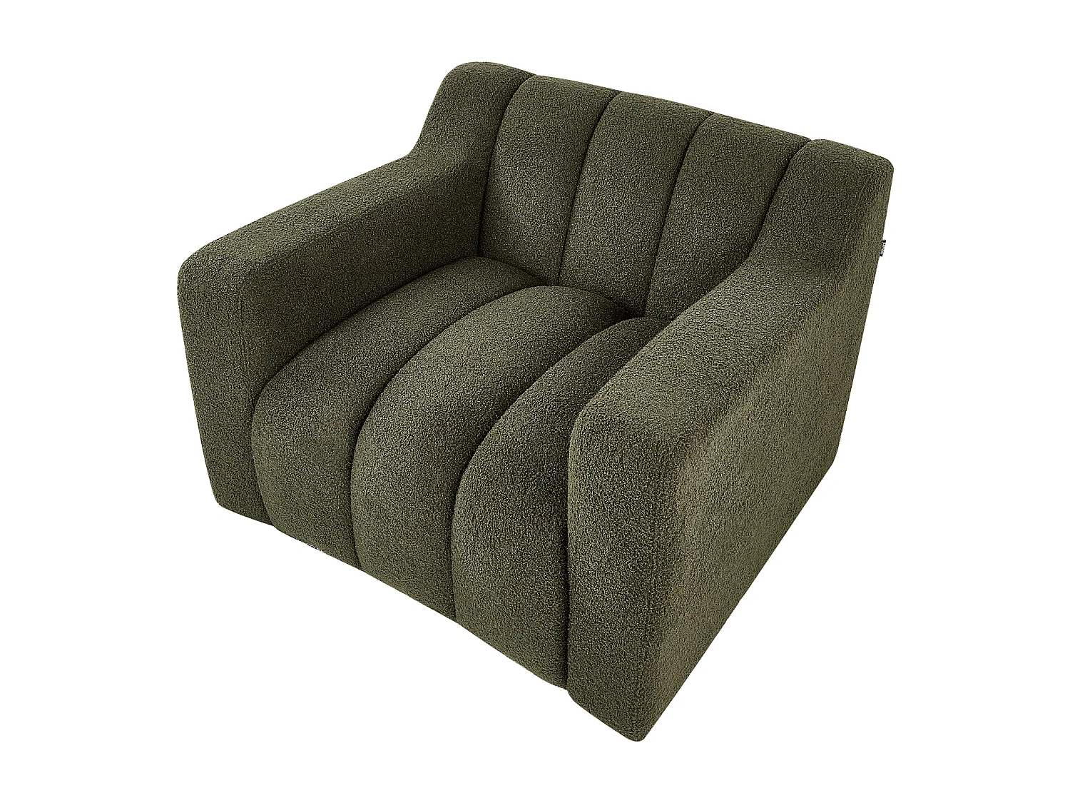 Fauteuil AGERUP Bouclé Vert foncé