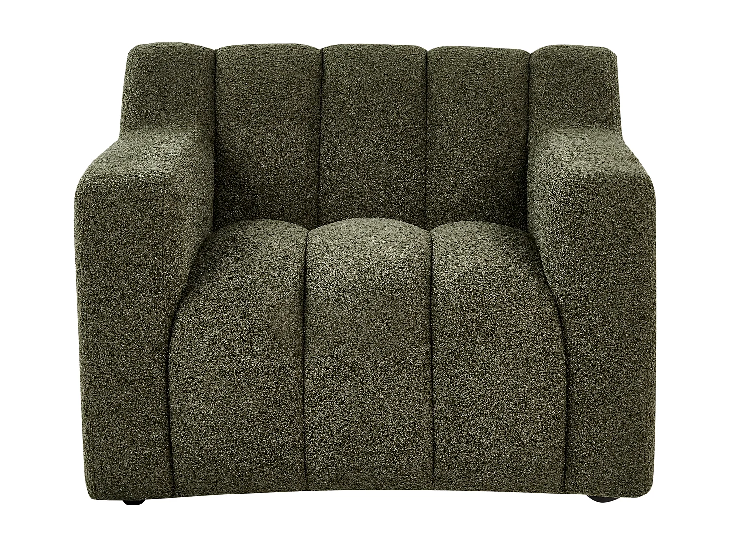 Poltrona AGERUP Bouclé Verde escuro