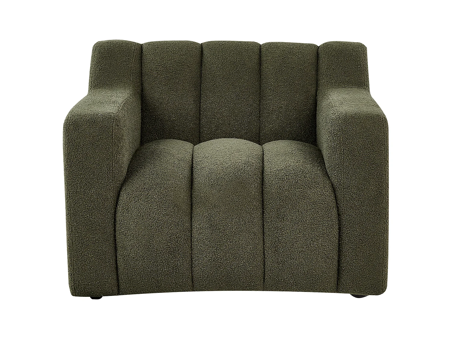 Sessel AGERUP Bouclé Dunkelgrün